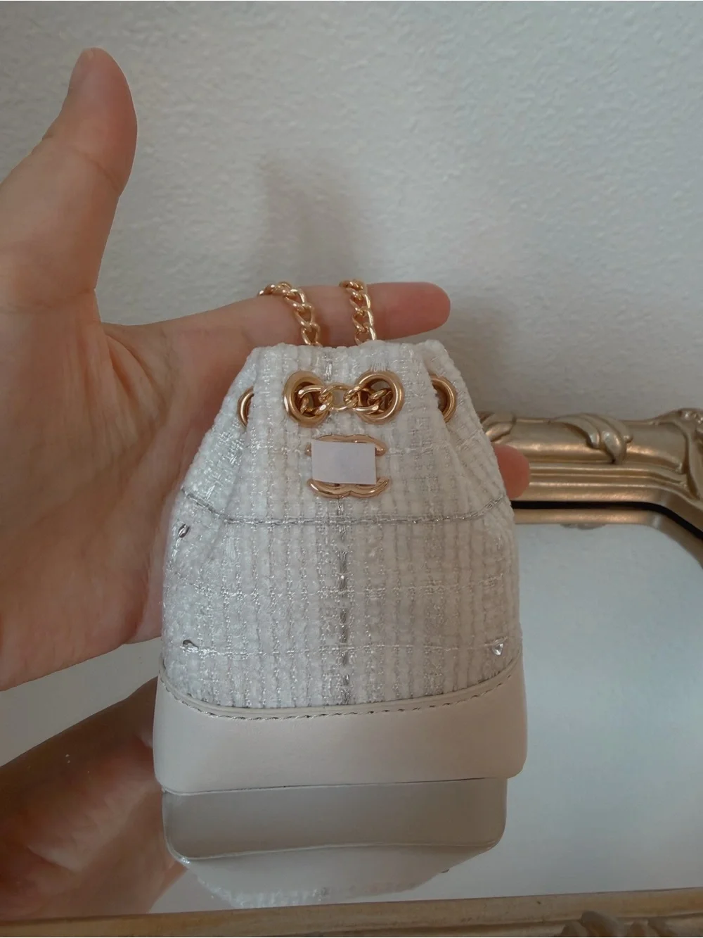 Mini Tweed Bag Charm Set
